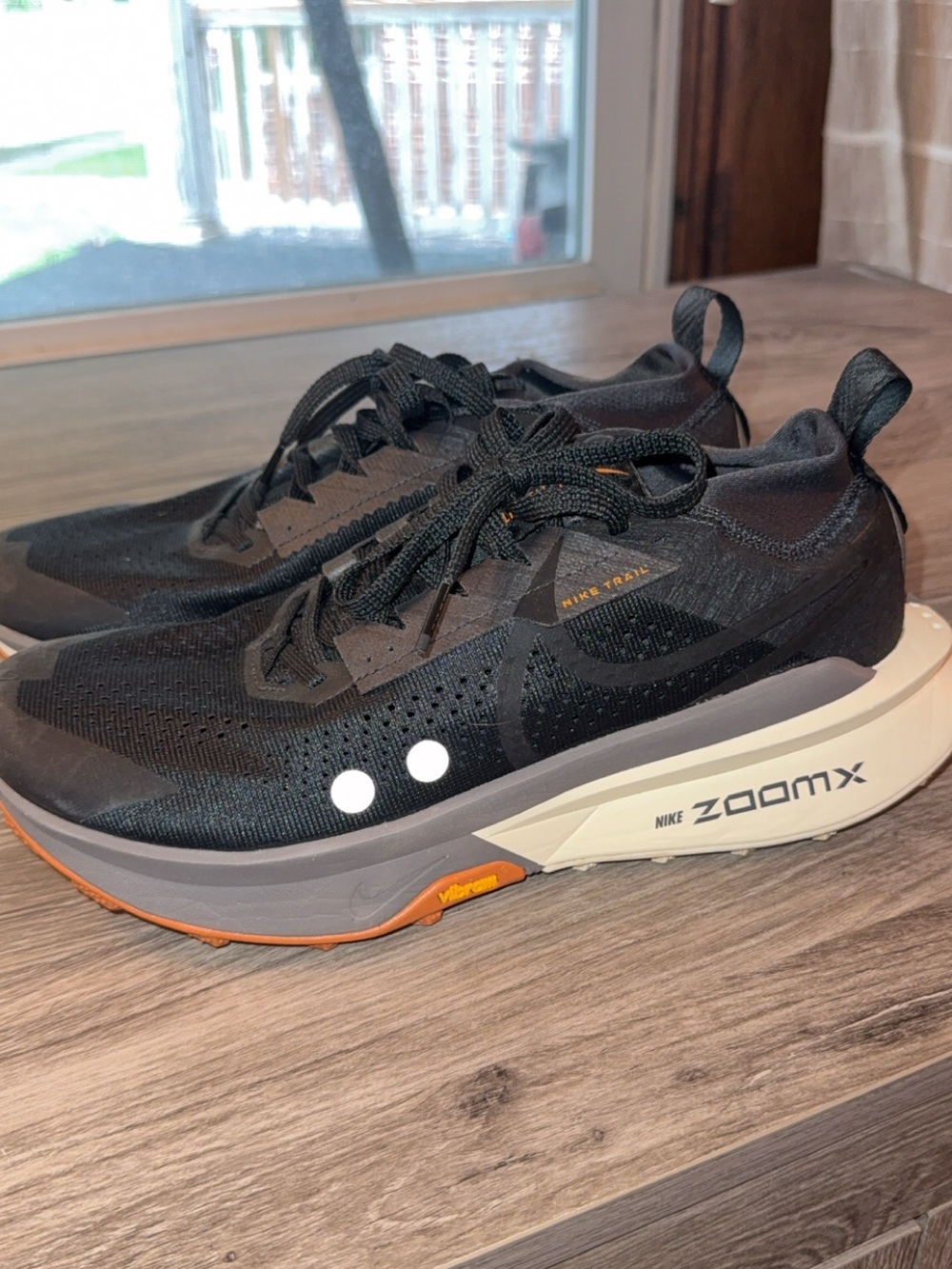 Nike Women’s Black & Orange ZoomX Trail Running Shoes